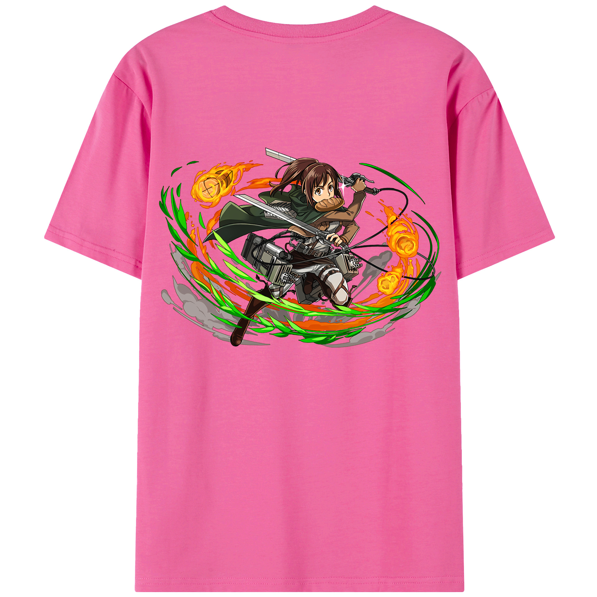 （画像用） 進撃の巨人 サシャ·ブラウス Attack on Titan Sasha Blaus レディース半袖Tシャツ(バックプリント)